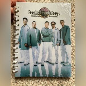 Vintage Y2K NOS Backstreet Boys sealed notebook.